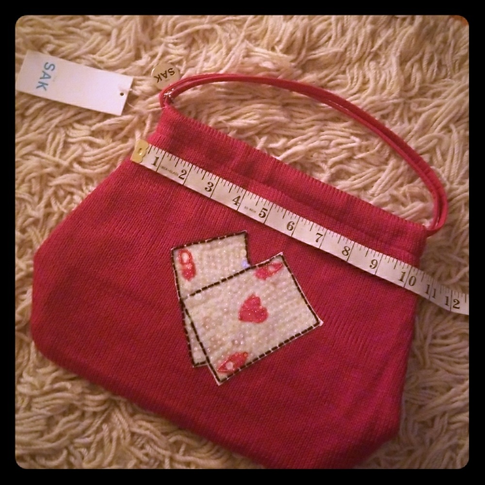 The Sak Red Knit Handbag
